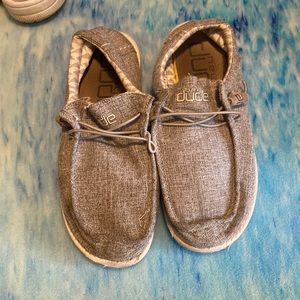 Hey Dude shoes. Great condition. Light gray
